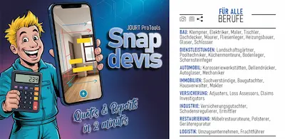 SnapDevis — Schnelle Kostenvoranschläge - Schnelle Kostenvoranschläge — Ihr ganzes Business in der Tasche