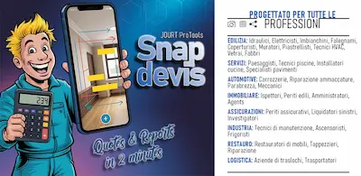 SnapDevis — Preventivi cantiere rapidi - Preventivi di cantiere rapidi — tutto il tuo business in tasca