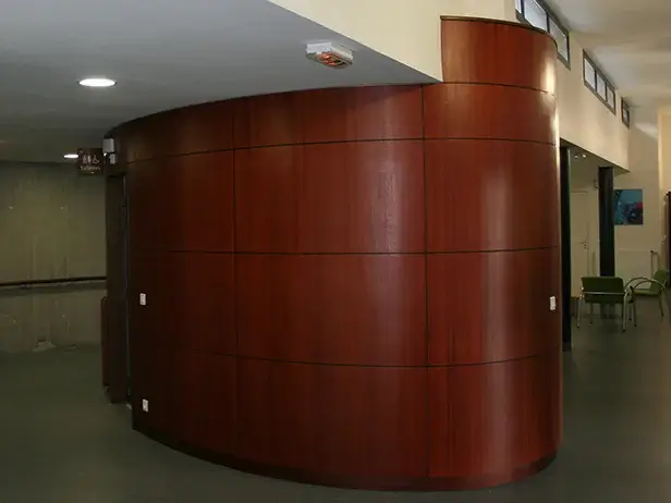 Photo 8 L'habillage courbe et harmonieuxDans le hall d'acc